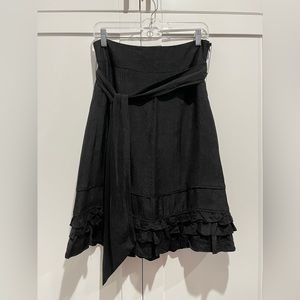 Black a shaped skirt black